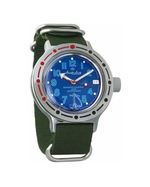 Восток наручные часы Амфибия 420382-green нейлон