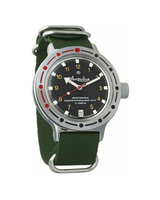 Восток наручные часы Амфибия 420270-green нейлон