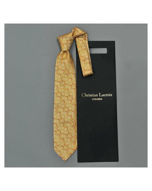 Christian Lacroix Интересный фактурный галстук из шелка 836113