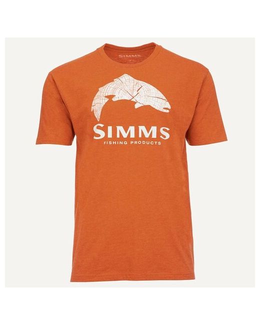Simms Футболка Wood Trout Fill T-Shirt adobe heather XL активный отдых