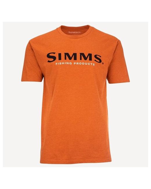 Simms Футболка Logo T-Shirt adobe heather M активный отдых