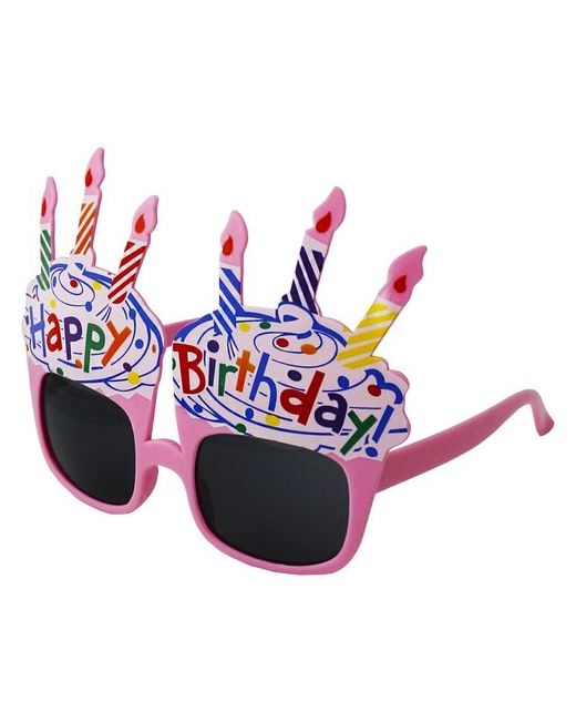 Riota Карнавальные очки С Днем рождения Торт украшение для праздника