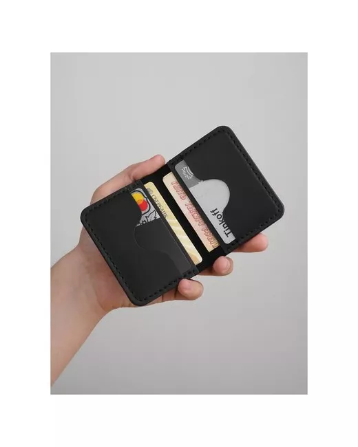 Yuzhanini Goods Маленький кошелек для карт и денег Картхолдер Four 2.0 Ручной работы из натуральной кожи.