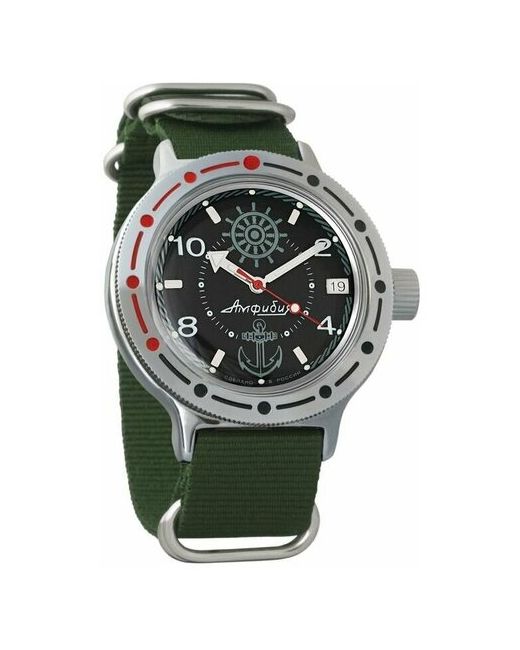 Восток наручные часы Амфибия 420526-green нейлон