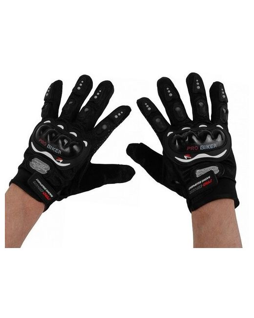 Сима-ленд Перчатки для езды на мототехнике с защитными вставками пара размер черные 3734848