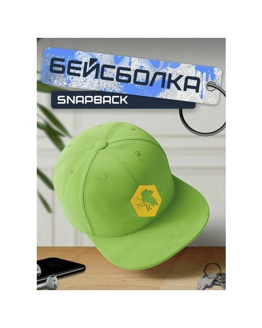 Будь на стиле Бейсболка кепка зеленая с желтым принтом Аниме Neon Genesis Evangelion 61