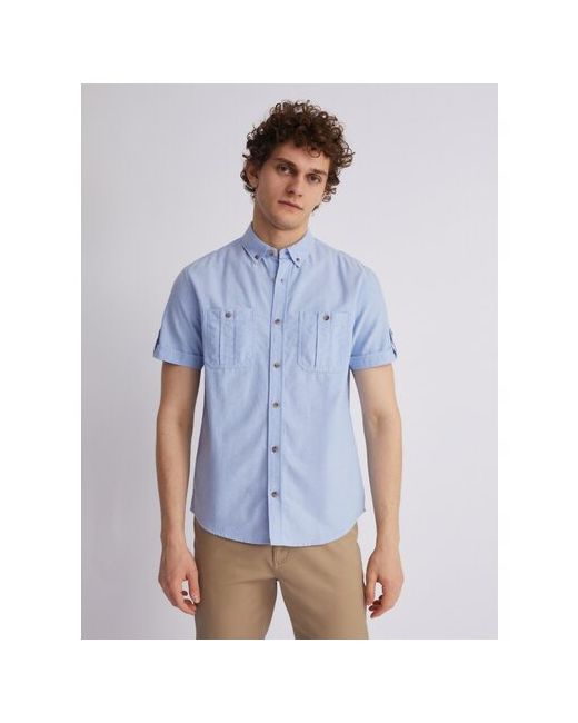 Zolla Рубашка из хлопка с коротким рукавом размер XXXL