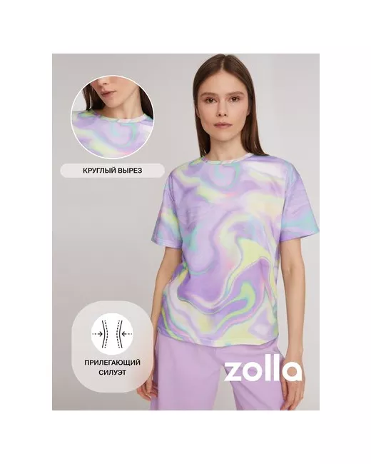 Zolla Принтованная футболка с коротким рукавом Мультицвет размер M