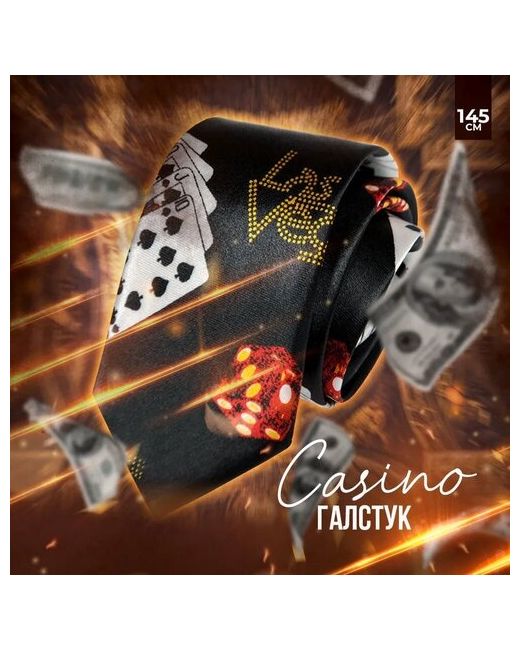 Lawe Галстук Casino Style 145 см Принт Poker