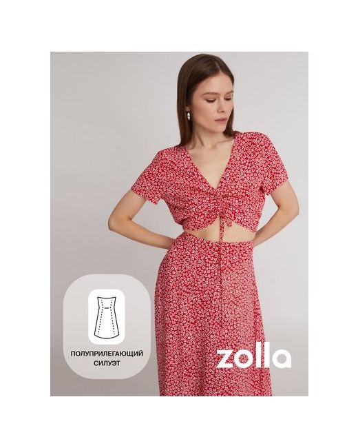 Zolla Укороченный топ-блузка на кулиске размер L