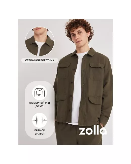 Zolla Куртка-рубашка из льна размер S