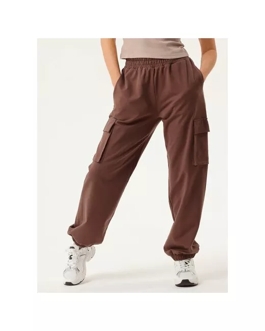 Челеби-Текстиль Широкие брюки карго с накладными карманами CHELEBI размер S 44 Молочный