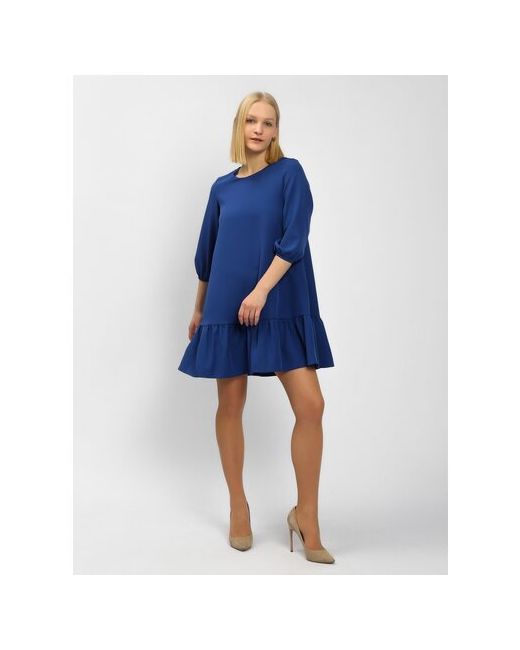 JVL Fashion Платье повседневное мини синее размер 42
