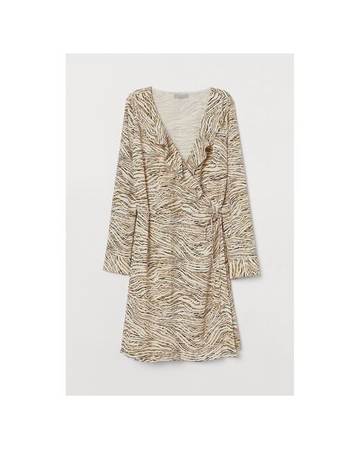 H & M Платье жен Светло-бежевый/Тигровый размер 32