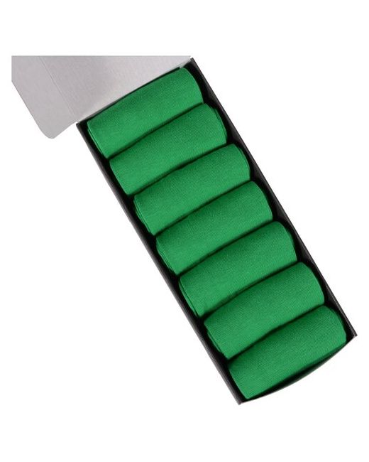 Нева-Сокс Набор из 7 пар мужских носков зеленые размер 29