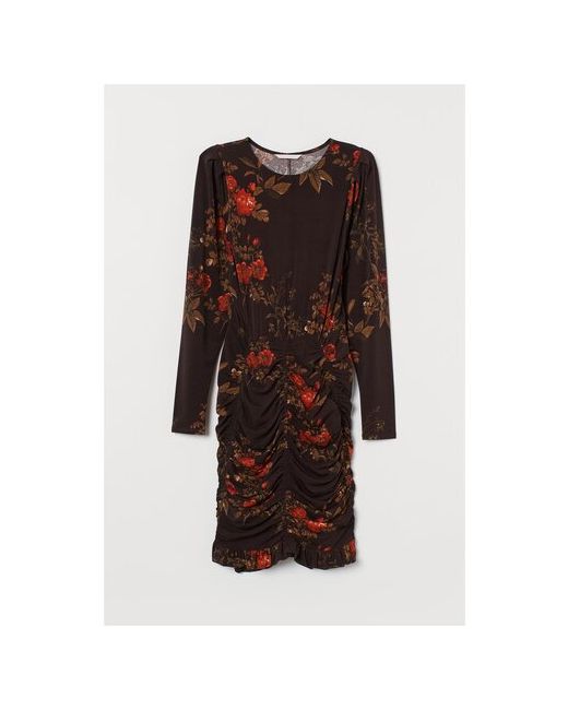 H & M Платье жен Темно цветочный размер S