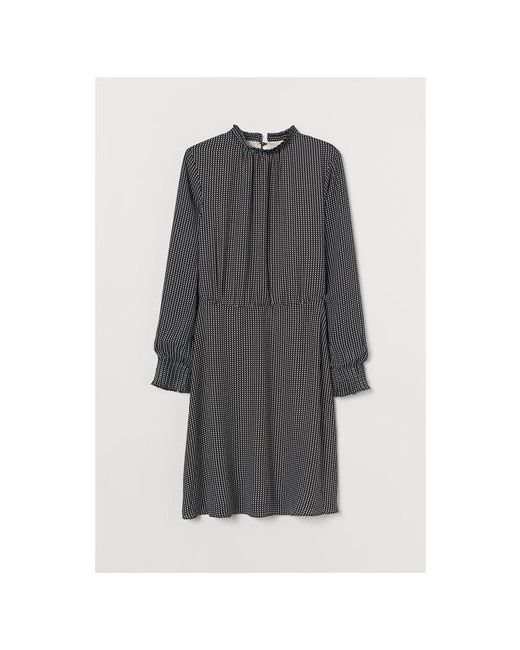 H & M Платье жен Черный/с рисунком размер S