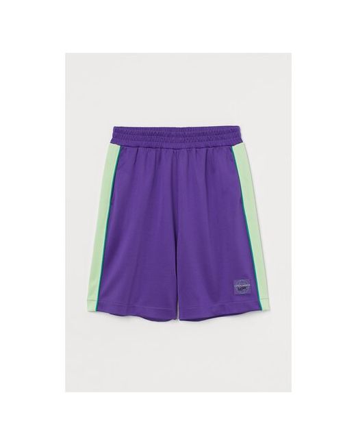 H & M Шорты жен Фиолетовый зеленой полоской размер S