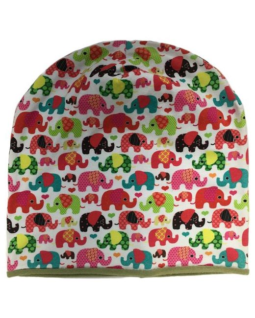 Anru шапка Шапочка с принтом Разноцветные слоники