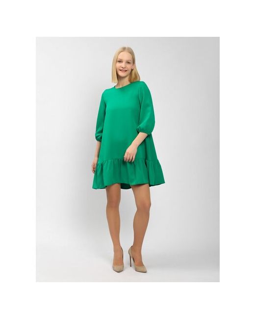 JVL Fashion Платье повседневное мини зеленое размер 48