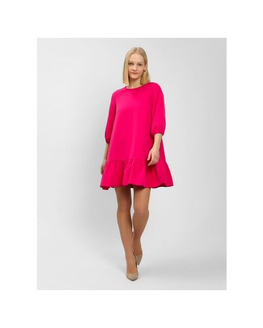 JVL Fashion Платье повседневное мини розовая фуксия размер 48