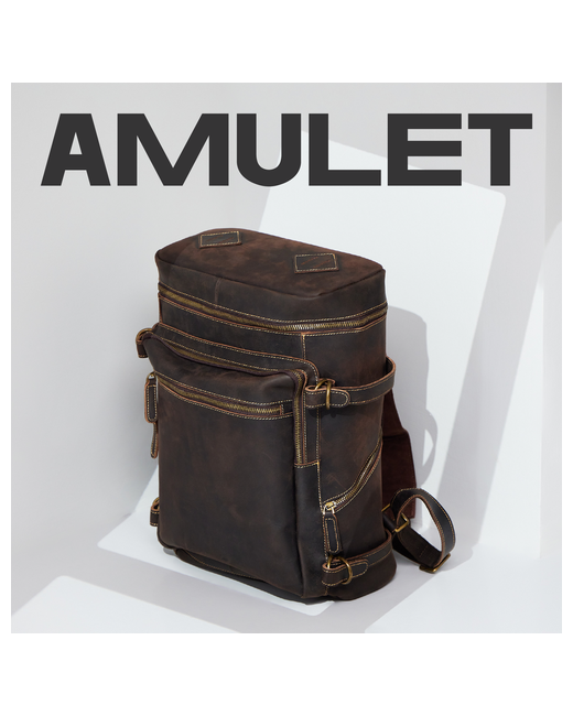 Amulet Рюкзак из натуральной кожи Crazy horse от