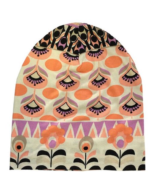 Anru шапка Шапочка из тонкой вискозы с абстрактно-цветочным орнаментом