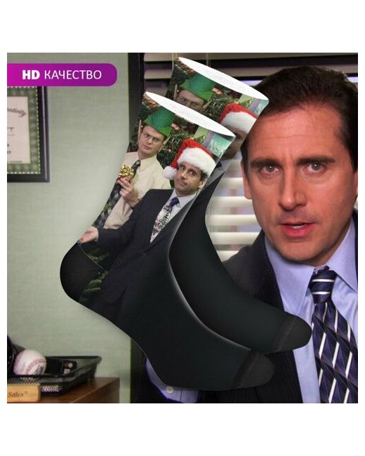 mimisocks Новогодние носки с принтом Офис The office