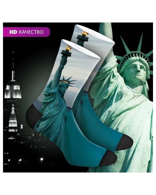 mimisocks Носки с принтом Нью-Йорк Статуя свободы New York Statue of Liberty