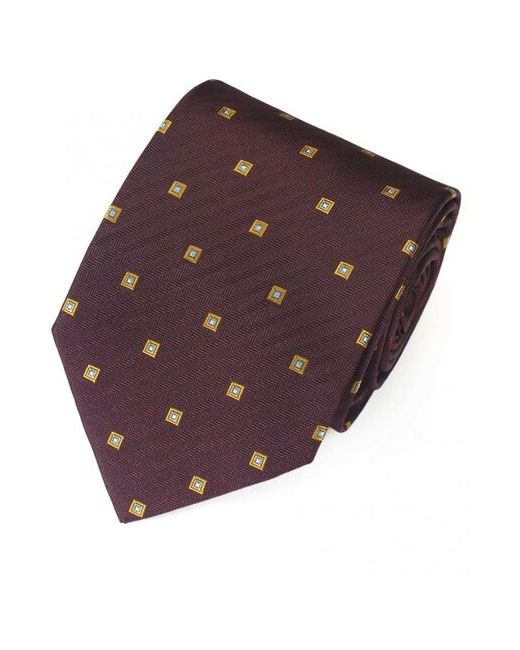 Basile Бордовый галстук с узором Базиль 7507