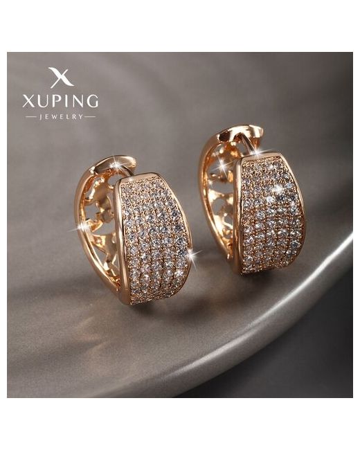 Xuping Jewelry Серьги Xuping конго медицинское золото ювелирная бижутерия