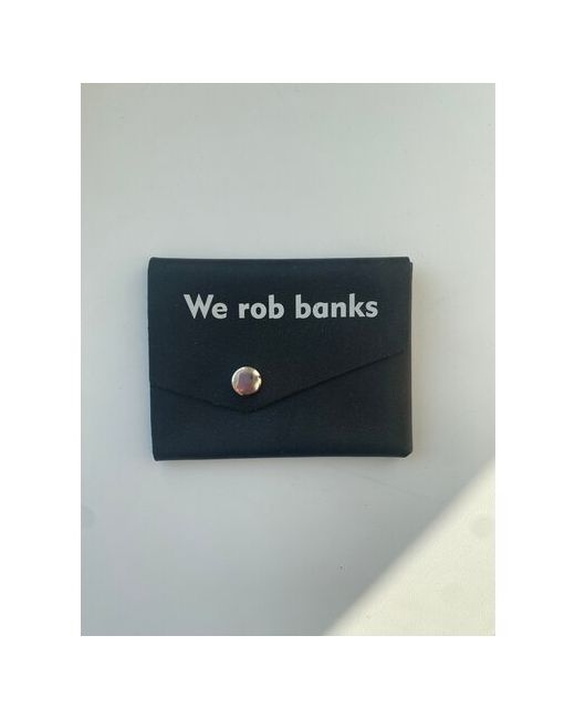 antispam Мини кошелёк-картхолдер с надписью We rob banks 2