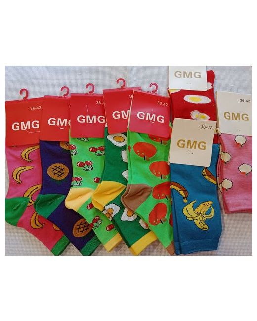 Gmg 8 пар женских носочков с принтом размер 36-42
