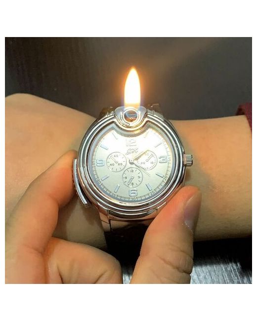 Чжэцзян Часы наручные кварцевые с газовой зажигалкой в подарочной упаковке
