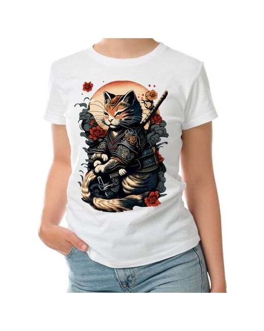 Roly футболка Ирэдзуми кот самурай L темно-