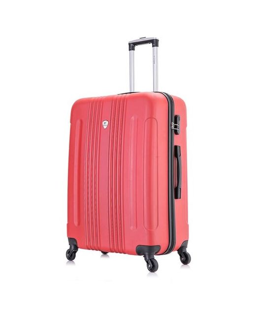 L'Case Чемодан на колесах Lcase Bangkok. Большой L АВС пластик. дорожный чемодан колесиках для путешествий и поездок.