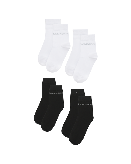Lamaskis Комплект белых и черных носков 4 пары 34-37 размер