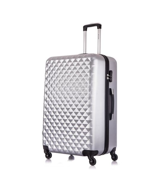 L'Case Чемодан на колесах Lcase Phatthaya. Большой L АВС пластик. дорожный чемодан колесиках для путешествий и поездок.