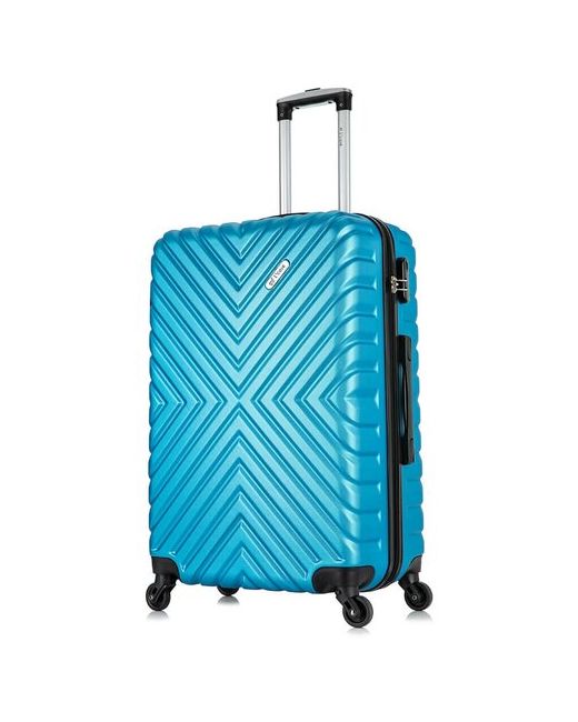 L'Case Чемодан на колесах Lcase New-Delhi. Большой АВС пластик. дорожный чемодан колесиках для путешествий и поездок.