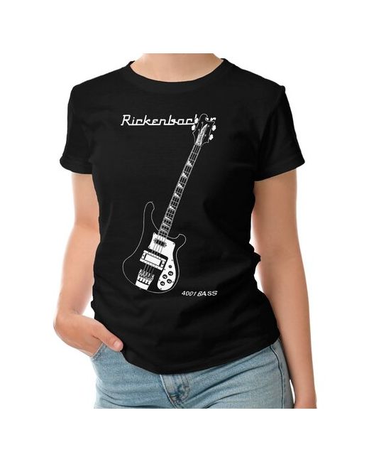 Roly футболка Rickenbacker. Бас-гитара. Bass guitar. Rock. M темно-