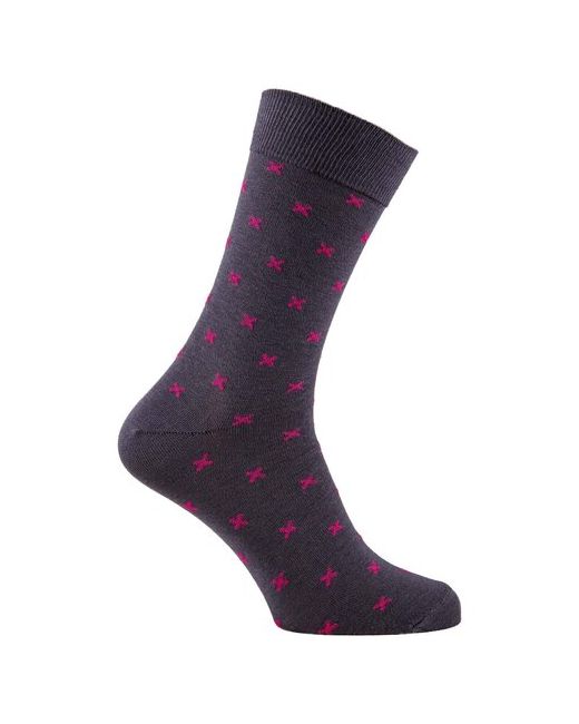 Годовой запас носков Носки дизайнерские розовый крестик р-р 29 1пара