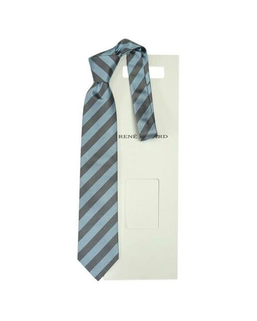 René Lezard галстук с серыми полосками 811123