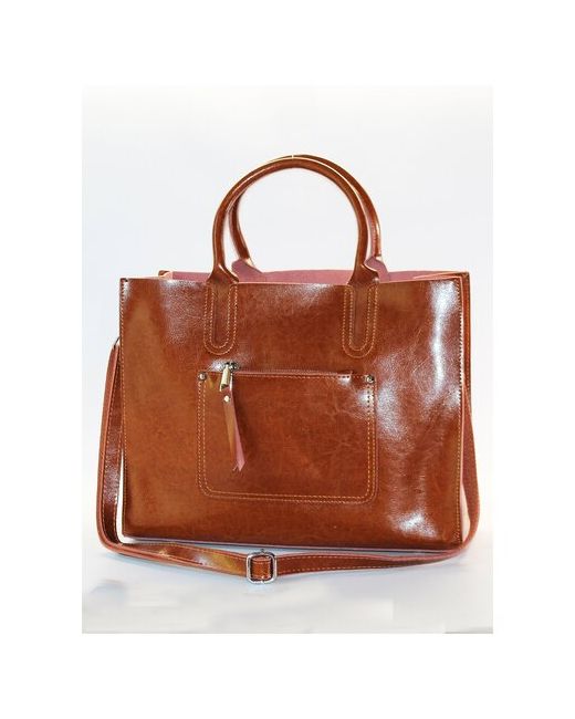 Finsa сумка-шоппер MACON из натуральной кожи янтарного цвета