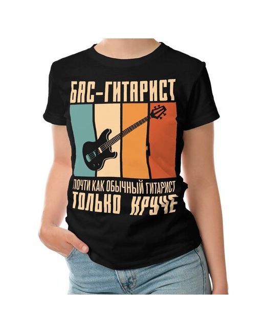 Roly футболка Бас гитара гитарист Прикольная надпись 2XL темно-
