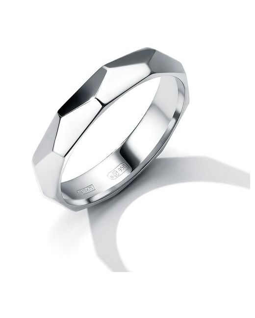 Белый бриллиант Обручальное кольцо из платины