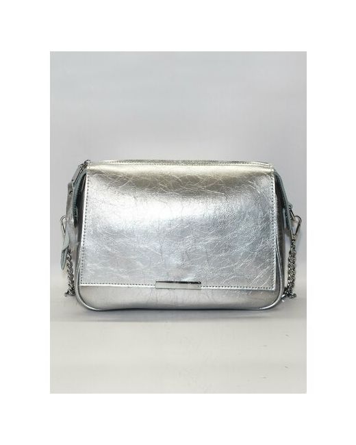 Finsa сумка кросс-боди BREEZE серебро из натуральной кожи