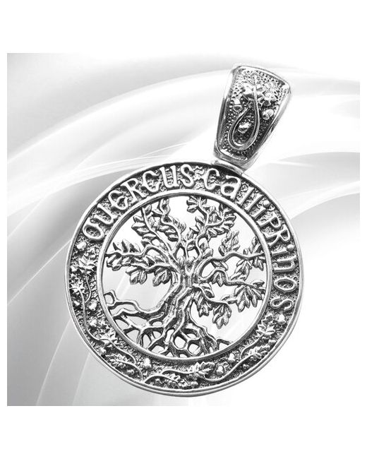 Vitacredo Подвеска православная женская серебряная ювелирное украшение Мамврийский дуб амулет ручной работы