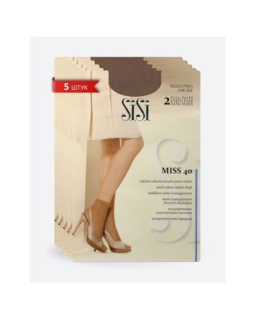 Sisi Комплект носков Miss 40 den набор 5 штук Daino Размер 0 UNI