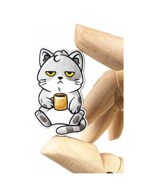 Pepper Pin деревянный пин значок кот с булавкой на рюкзак/одежду/сумку
