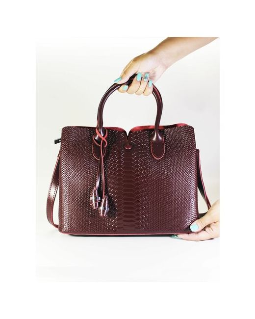 BagSTORY сумка на плечо DONY бордового цвета из натуральной кожи